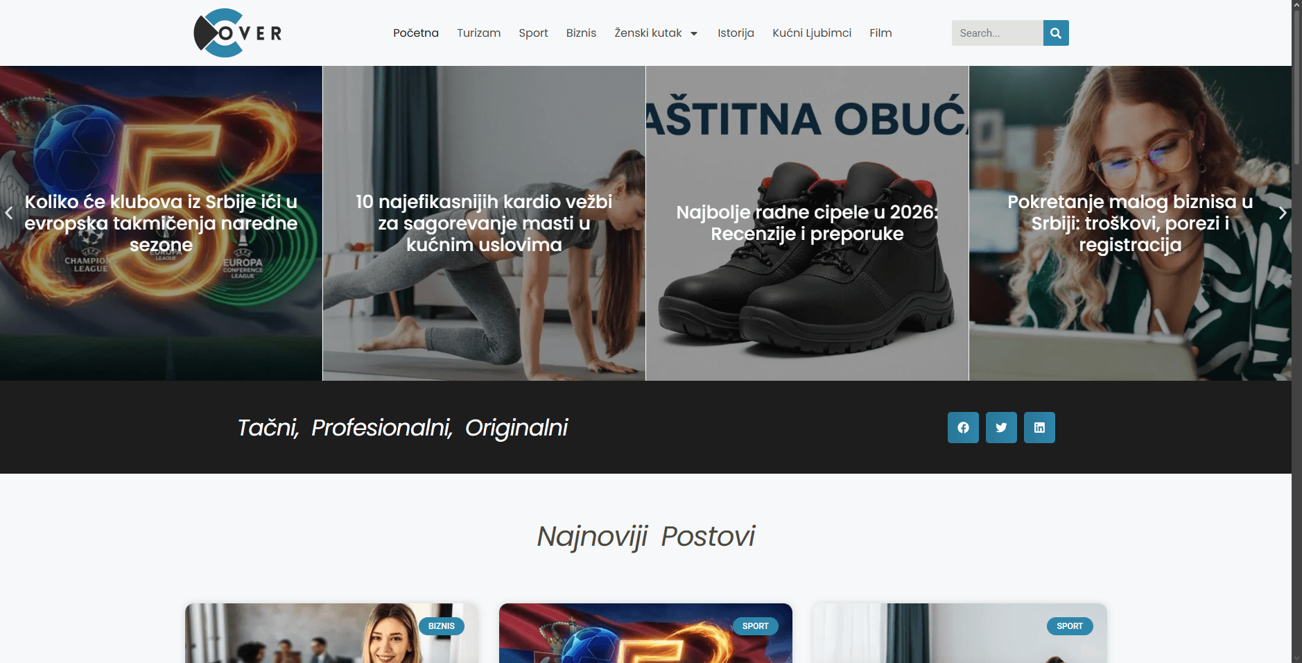 Cover Lifestyle Website